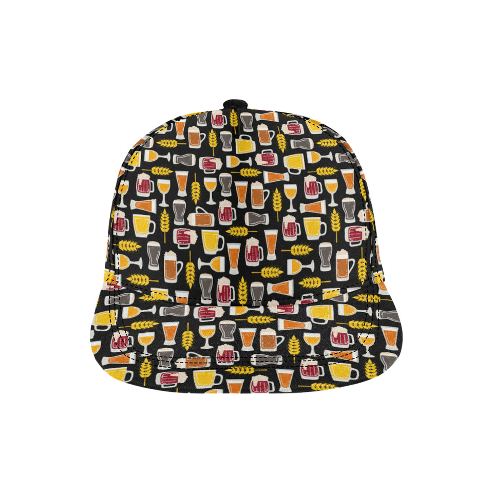 Beer type pattern All Over Print Snapback Cap