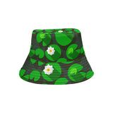 Frog waterlily pattern Unisex Bucket Hat