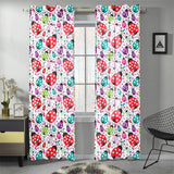 Ladybug Pattern Print Design 03 Gauze Curtain