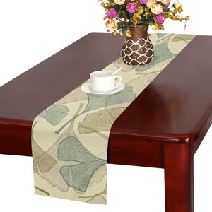Ginkgo leaves design pattern Table Runner