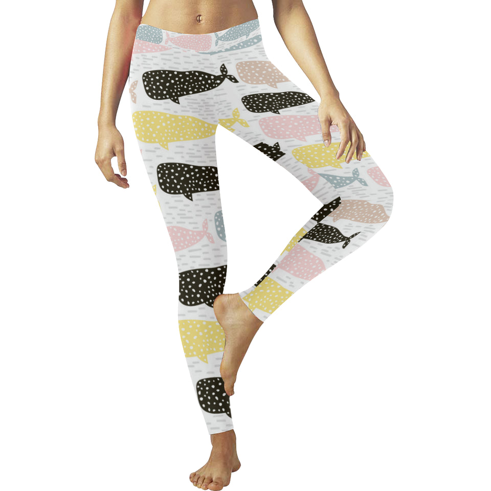 Whale dot pattern Women's Legging Fulfilled In US