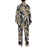 Billiard Ball Pattern Print Design 04 Men's Long Pajama Set