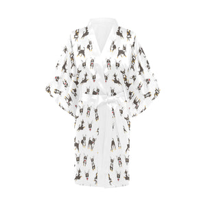 Chihuahua dog pattern Women's Short Kimono Robe