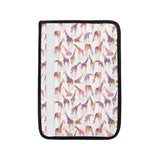 Giraffe Pattern Print Design 02 Car Seat Belt Cover