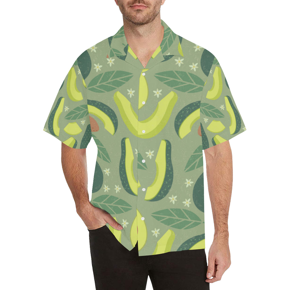 Avocado pattern Men's All Over Print Hawaiian Shirt