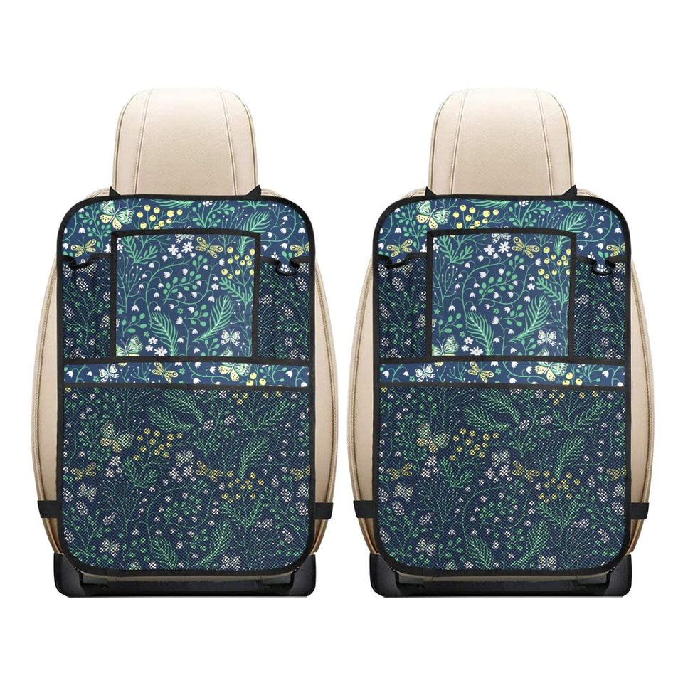 butterfly leaves pattern Car Seat Back Organizer