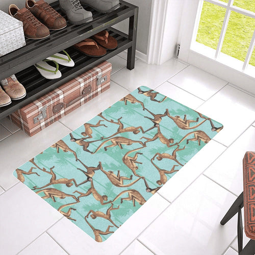 Monkey Palm tree background Doormat
