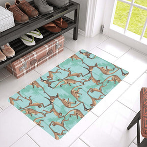 Monkey Palm tree background Doormat