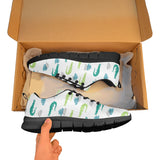 watercolor crocodile pattern Women's Sneaker Shoes