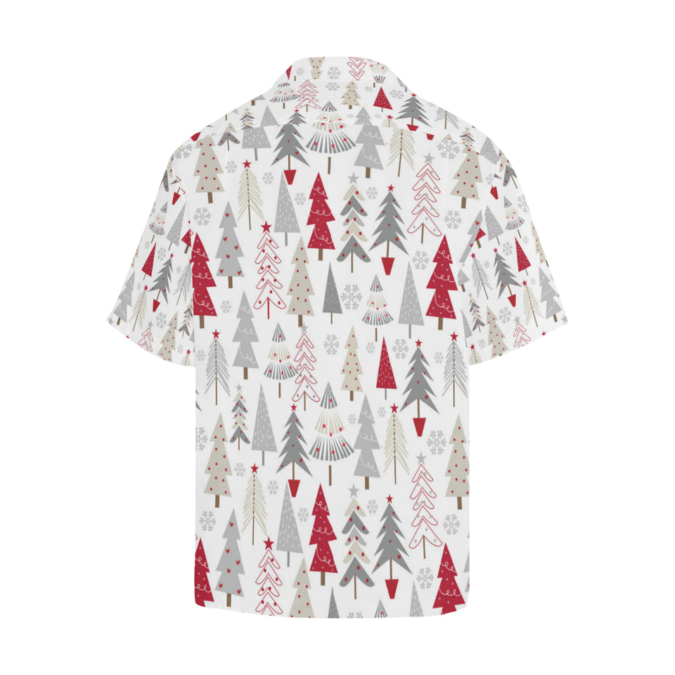Cute Christmas tree pattern Men's All Over Print Hawaiian Shirt