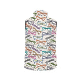 Sun Glasses Pattern Print Design 01 Men's Padded Vest