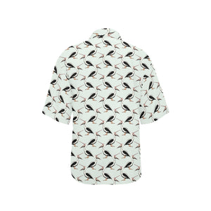 Pelican Pattern Print Design 02 Women's All Over Print Hawaiian Shirt