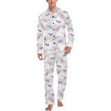 Helicopter plane pattern Men's Long Pajama Set