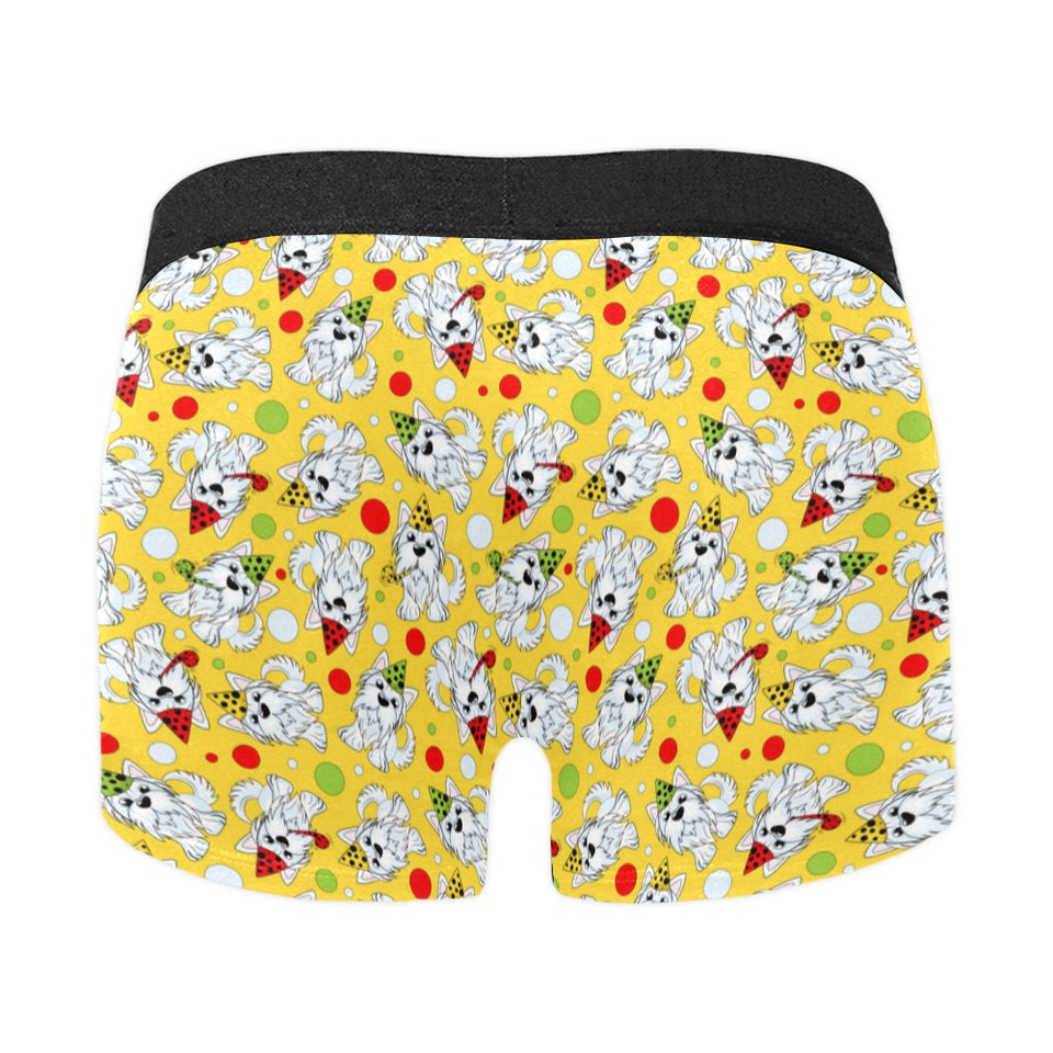 Yorkshire Terrier Pattern Print Design 05 Men's All Over Print Boxer Briefs Men's Underwear