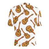 Paint Guitar Pattern Men's All Over Print Polo Shirt