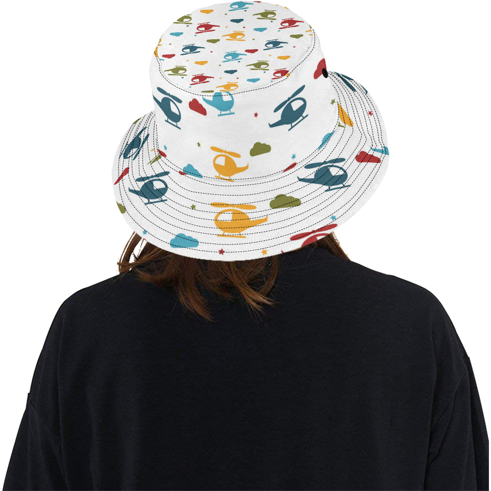 Colorful helicopter pattern Unisex Bucket Hat