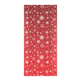 Snowflake pattern red background Beach Towel
