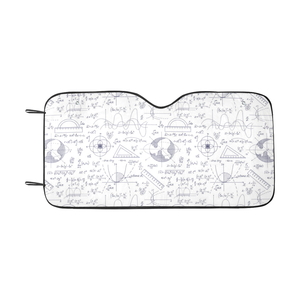 Math Pattern Print Design 03 Car Sun Shade