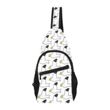 Seagull Pattern Print Design 05 All Over Print Chest Bag