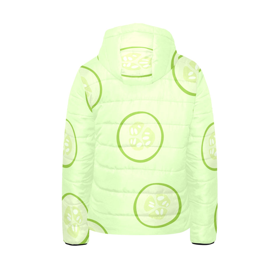 Cucumber pattern Kids' Boys' Girls' Padded Hooded Jacket