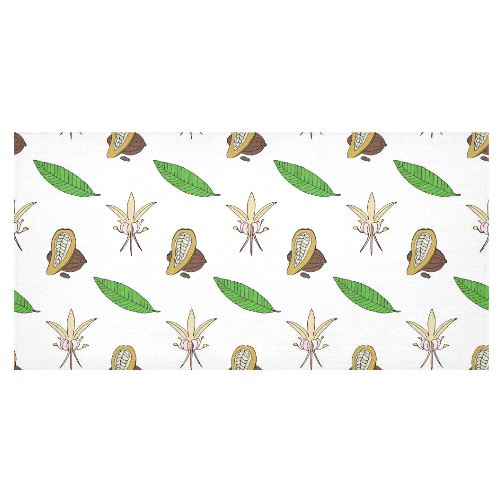 Color hand drawn cacao pattern Tablecloth