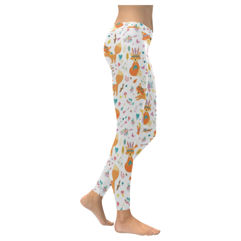 cute tribal fox pattern Women's Legging Fulfilled In US