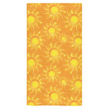 Sun orange background Bath Towel