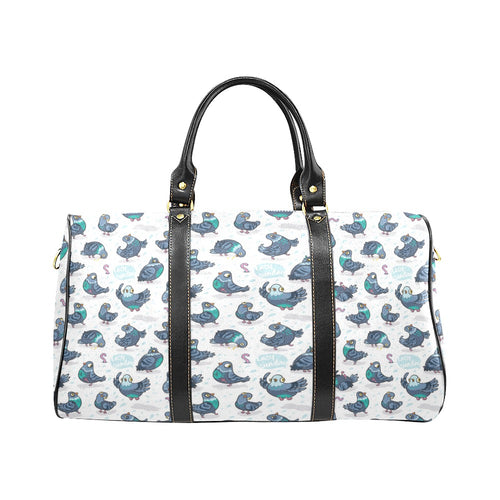 Pigeon Pattern Print Design 02 Travel Bag