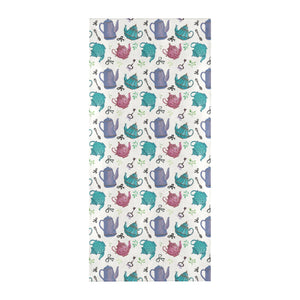 Tea pots Pattern Print Design 05 Beach Towel