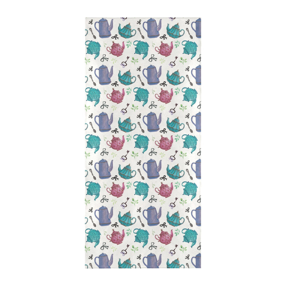 Tea pots Pattern Print Design 05 Beach Towel