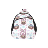 Cute pug hat rabbit costume pattern All Over Print Chest Bag