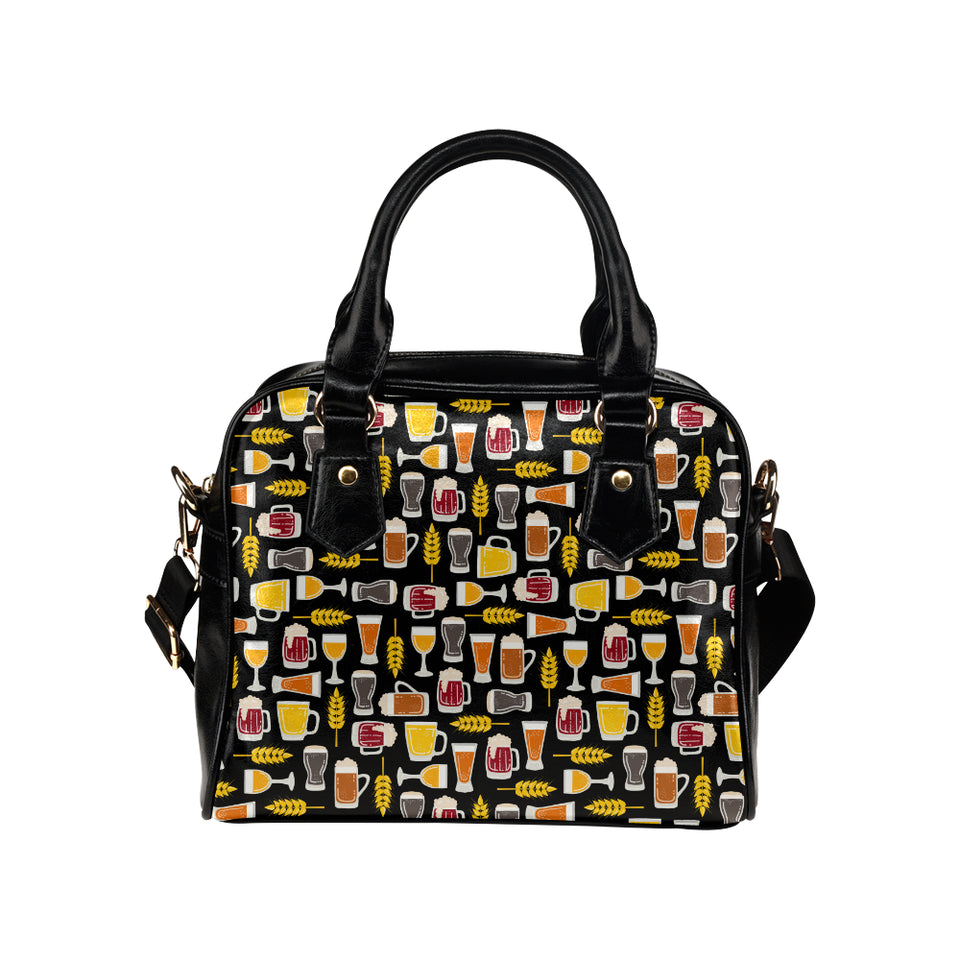 Beer type pattern Shoulder Handbag