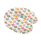 Color cute owl pattern U-Shaped Travel Neck Pillow