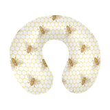 Bee honeycomb seamless design pattern U-Shaped Travel Neck Pillow