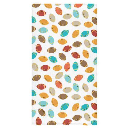 Colorful american football ball pattern Bath Towel