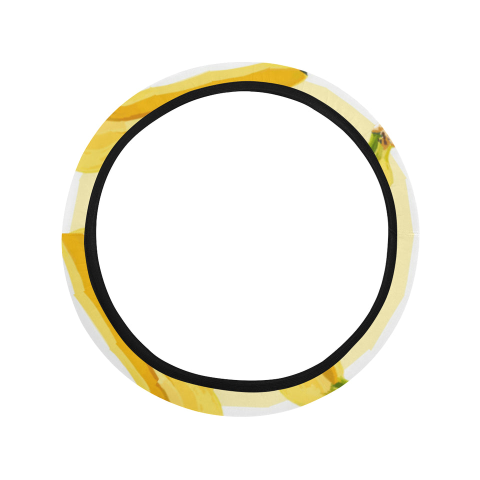 Banana pattern blackground Car Steering Wheel Cover