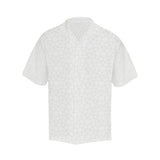 arabic white pattern Men's All Over Print Hawaiian Shirt