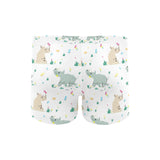 Cute Rhino pattern Men's Swimming Trunks