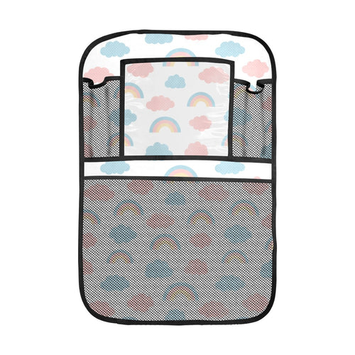 Cute rainbow clound pattern Car Seat Back Organizer