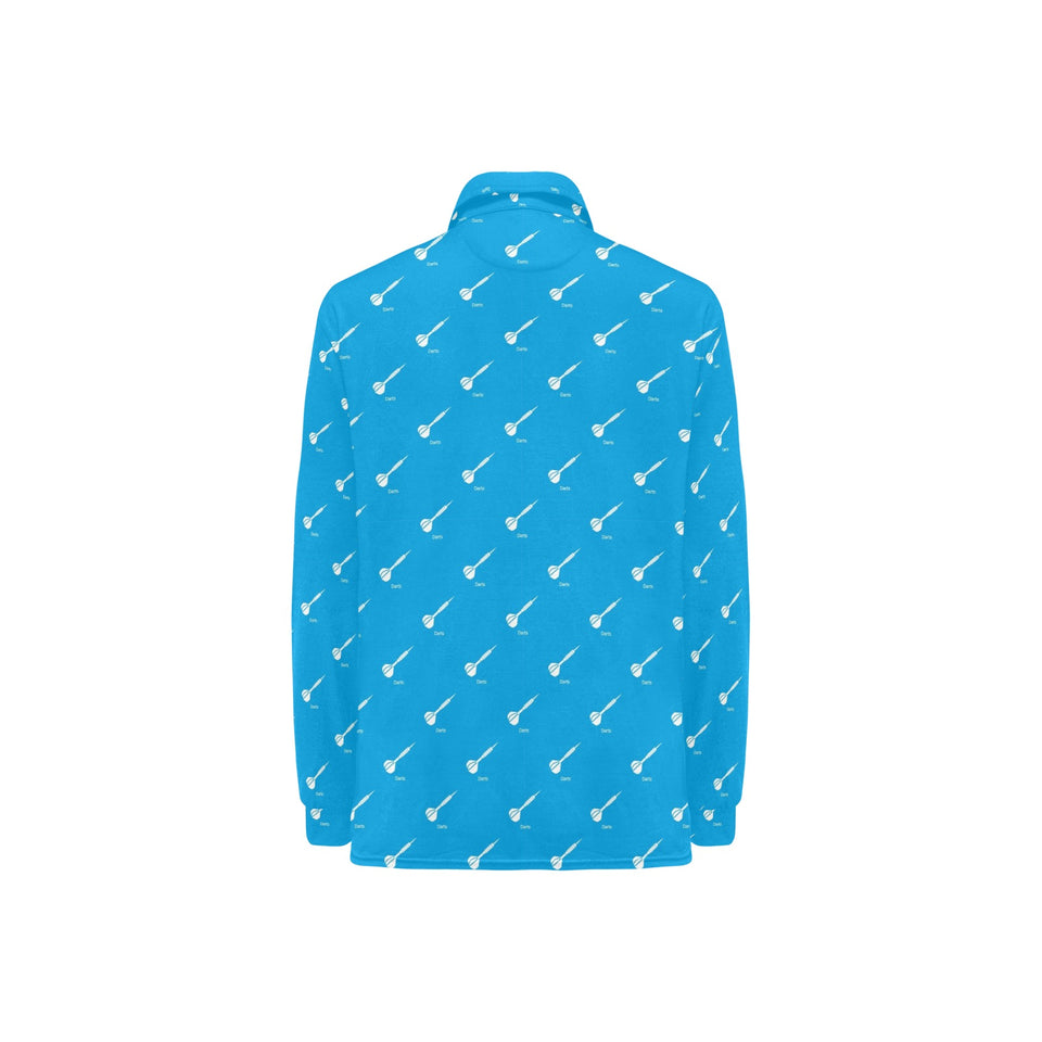 Darts Pattern Print Design 05 Women's Long Sleeve Polo Shirt