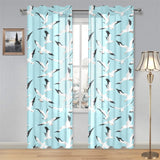 Seagull Pattern Print Design 01 Gauze Curtain