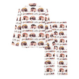 Camper Van Pattern Print Design 01 Women's Long Pajama Set