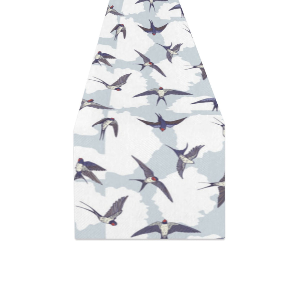 Swallow Pattern Print Design 05 Table Runner