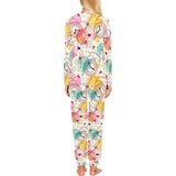 Clock butterfly pattern Women's All Over Print Pajama Set