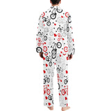 Bicycle Pattern Print Design 04 Men's Long Pajama Set