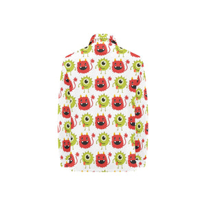 Alien Pattern Print Design 05 Women's Long Sleeve Polo Shirt