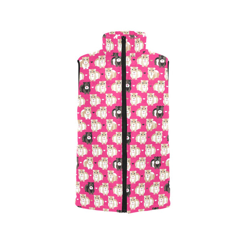 Guinea Pig Pattern Print Design 01 Women's Padded Vest