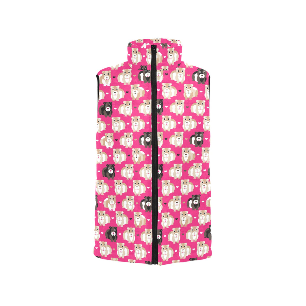 Guinea Pig Pattern Print Design 01 Women's Padded Vest