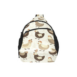 Cute rooster chicken cock All Over Print Chest Bag