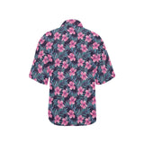 Hibiscus Pattern Print Design 05 Women's All Over Print Hawaiian Shirt